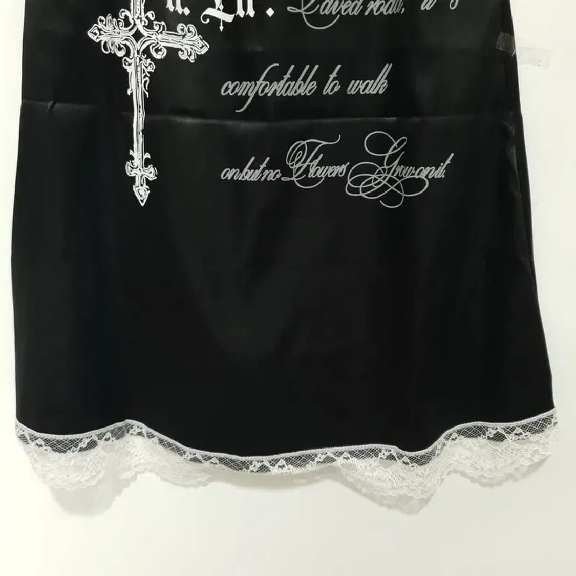 레터링 엔젤 크로스 새틴 드레스 S_S1268 상품이미지5