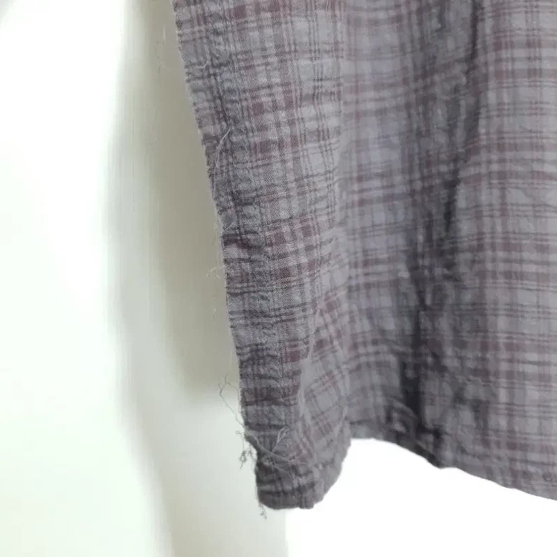 슈퍼서브 컷 오프 그런지 체크 셔츠 L_M1336 상품이미지4