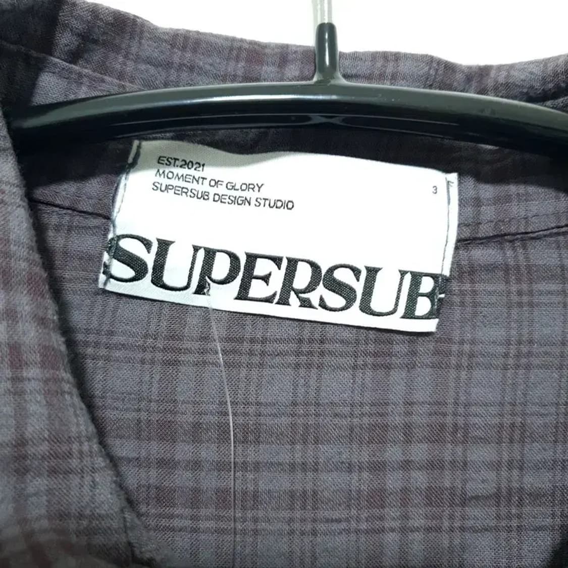 슈퍼서브 컷 오프 그런지 체크 셔츠 L_M1336 상품이미지7