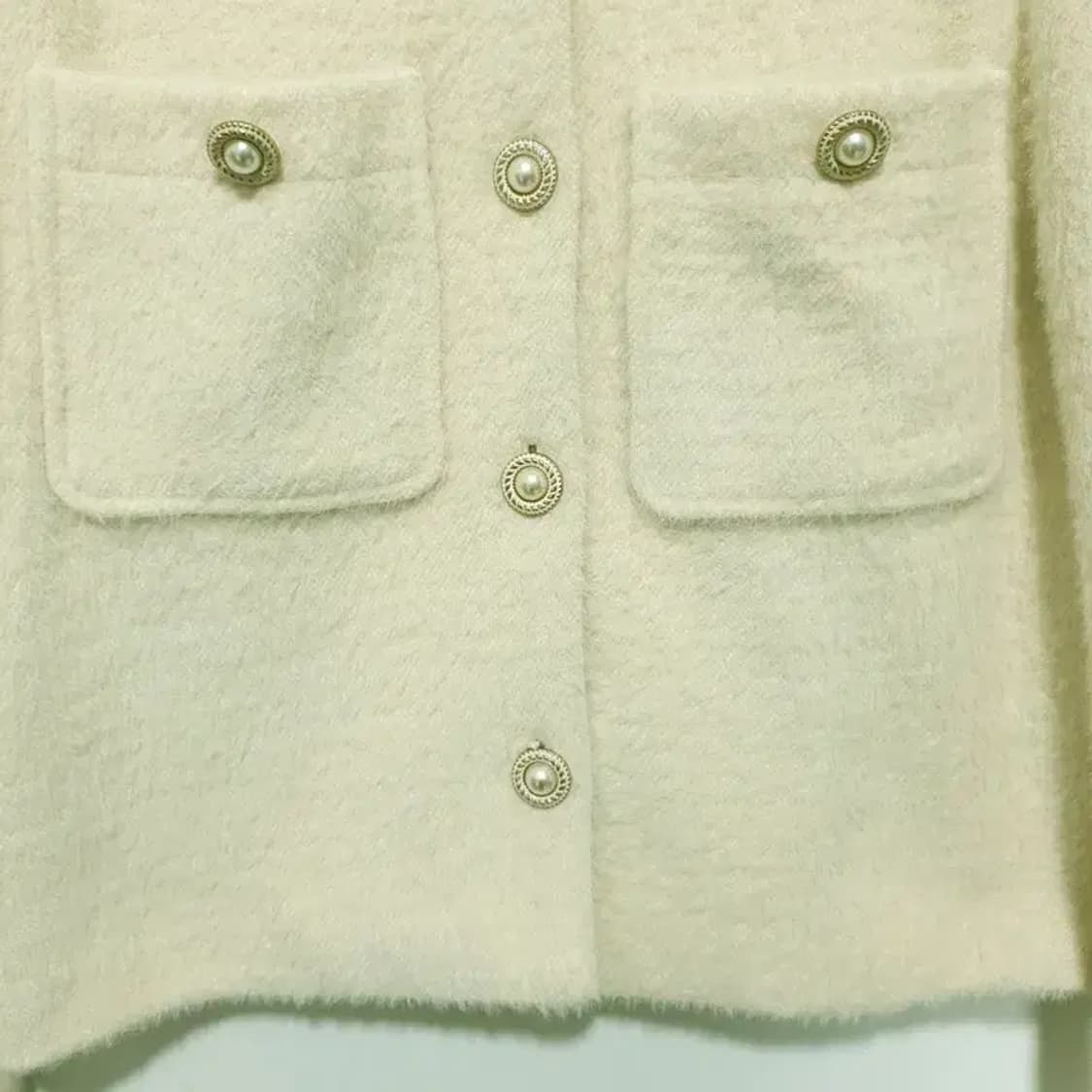 아틀리에나인 진주 헤어리 심플 트위드 자켓 S_M1341 상품이미지3