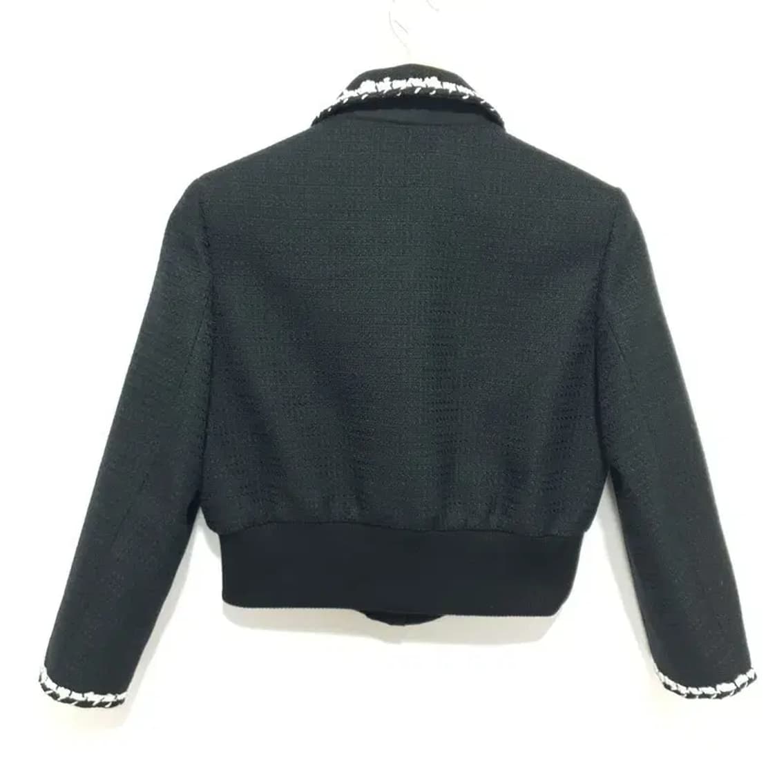 위드윤 카라 트위드 블루종 자켓 M_M1343 상품이미지5