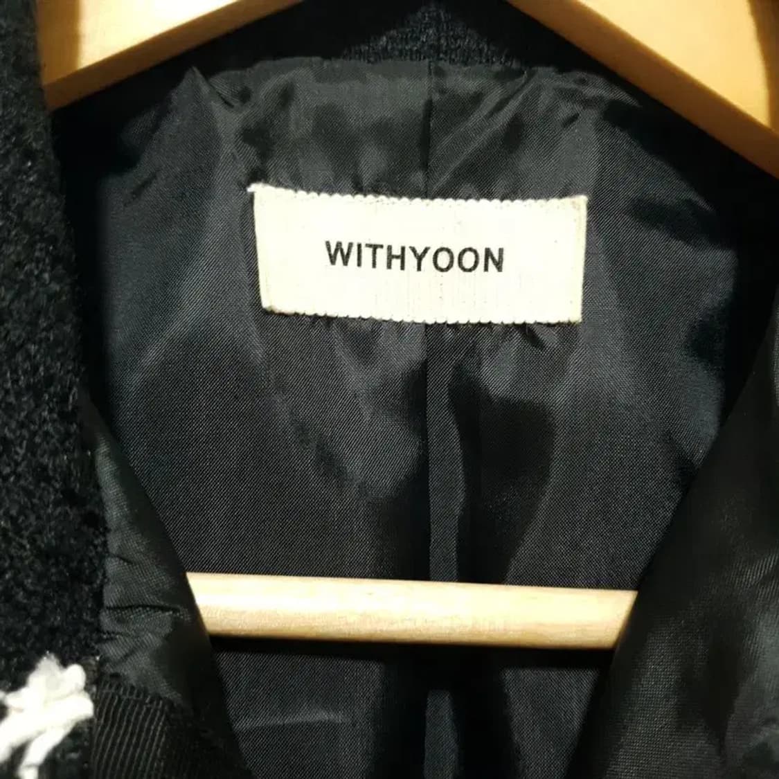 위드윤 카라 트위드 블루종 자켓 M_M1343 상품이미지6