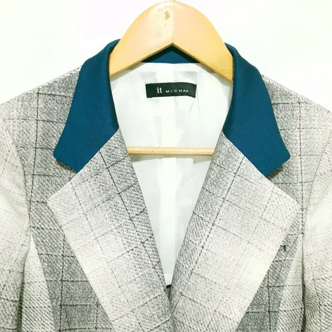 잇미샤 체크 프린팅 자켓 88-94-165_M1344 상품이미지2