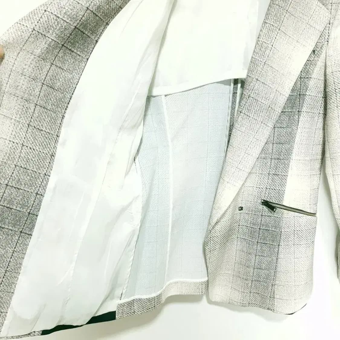 잇미샤 체크 프린팅 자켓 88-94-165_M1344 상품이미지8