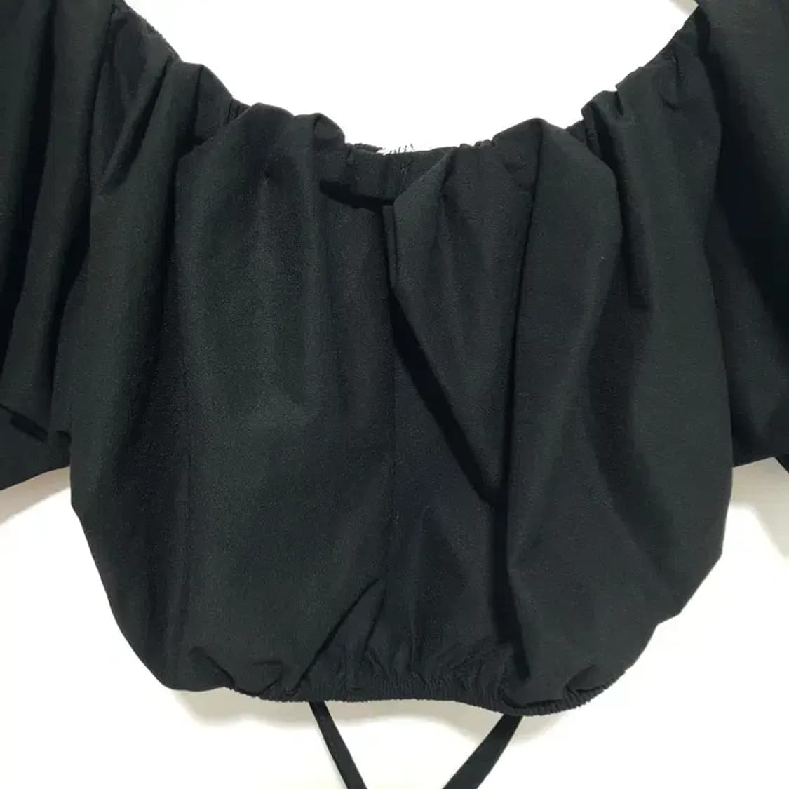 자라 퍼프소매 크롭 블라우스 S_S1285 상품이미지2