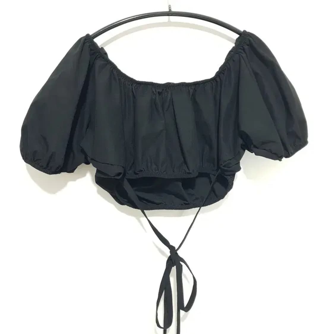 자라 퍼프소매 크롭 블라우스 S_S1285 상품이미지4