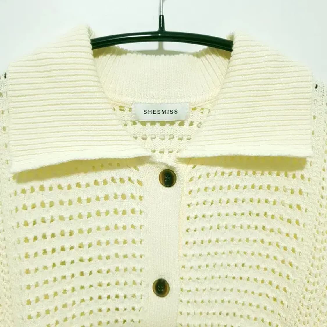쉬즈미스 뜨개 니트 반팔 가디건 55_S1287 상품이미지2