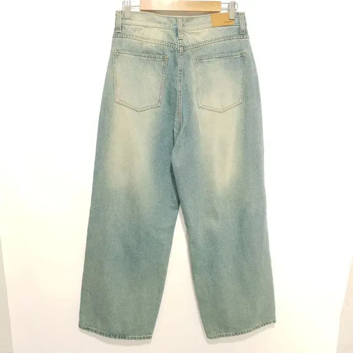 어반드레스 여성 와이드 빈티지 그린 데님 팬츠 XL _M1363 상품이미지5