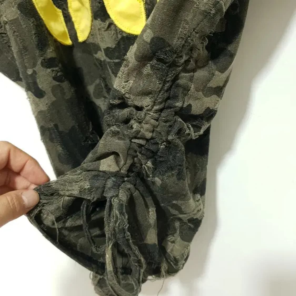 원숄더 밀리터리 셔링 반팔 F_S1289 상품이미지6