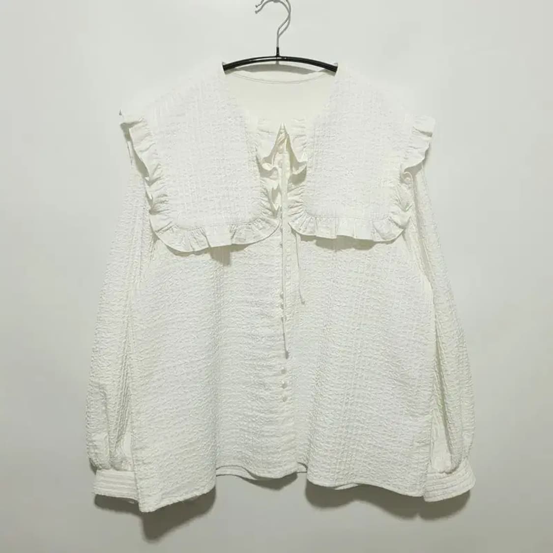 쿠오세 러플 햄 블라우스 M_M1396 상품이미지1