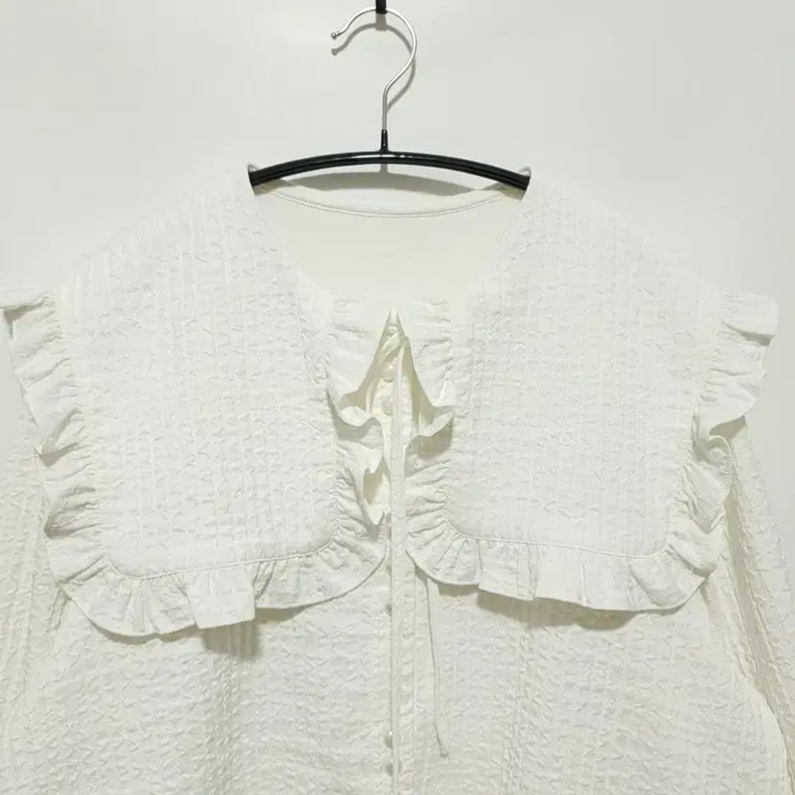 쿠오세 러플 햄 블라우스 M_M1396 상품이미지2