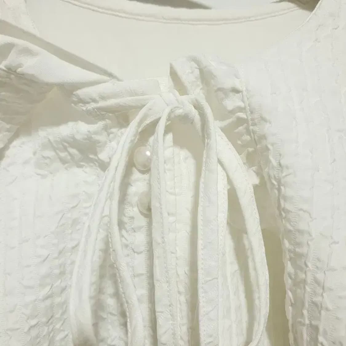 쿠오세 러플 햄 블라우스 M_M1396 상품이미지6