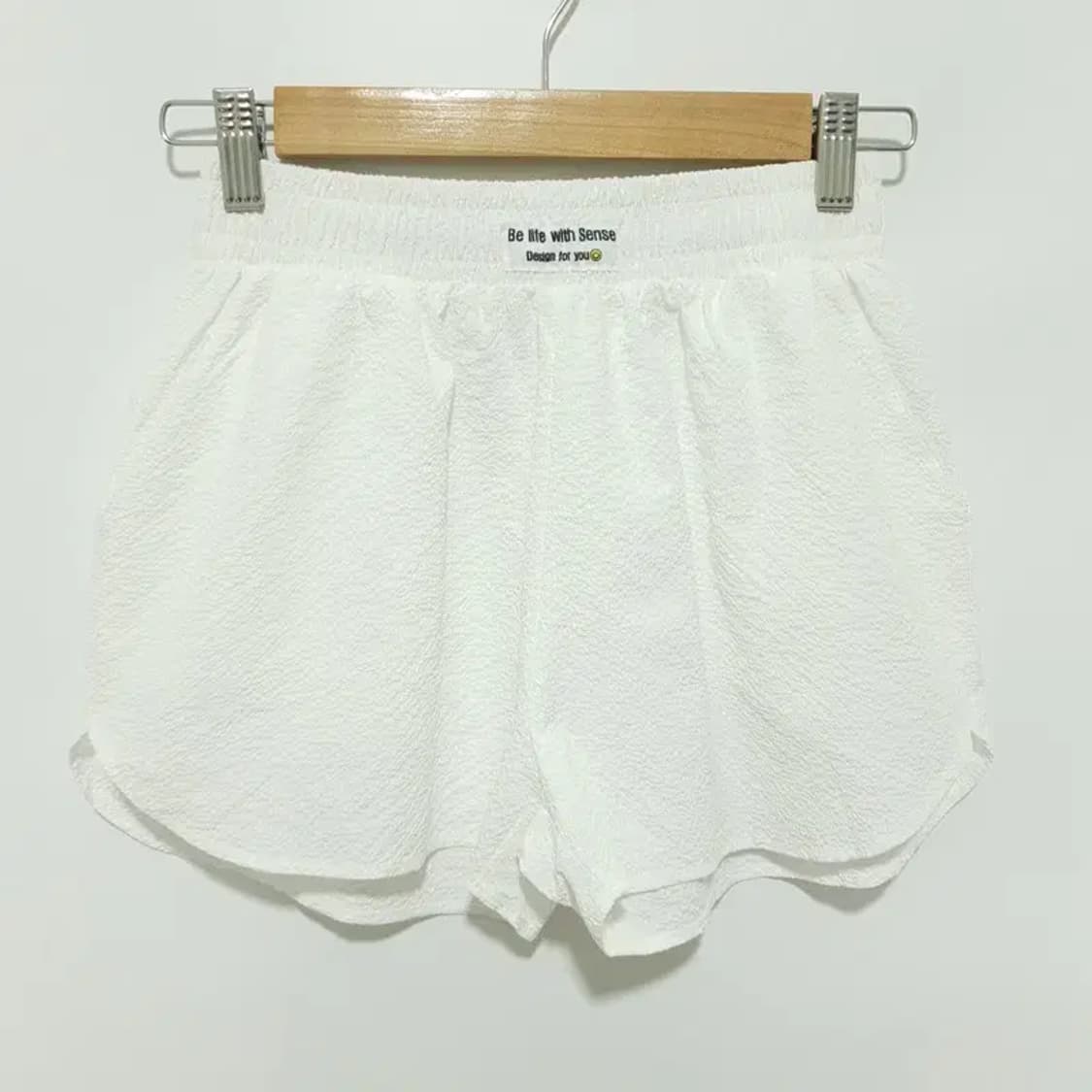 ecru 밴딩 반바지 F_S1302 상품이미지1