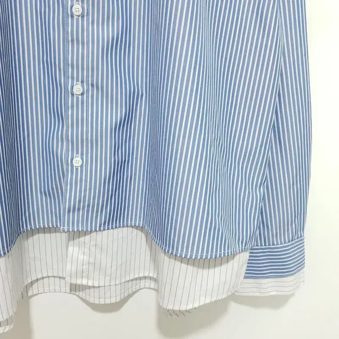 OX 오엑스 스튜디오 스트라이프 레이어드 셔츠 50_M1378 상품이미지3