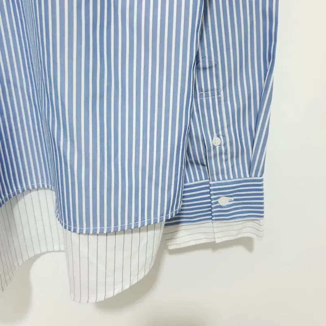 OX 오엑스 스튜디오 스트라이프 레이어드 셔츠 50_M1378 상품이미지5