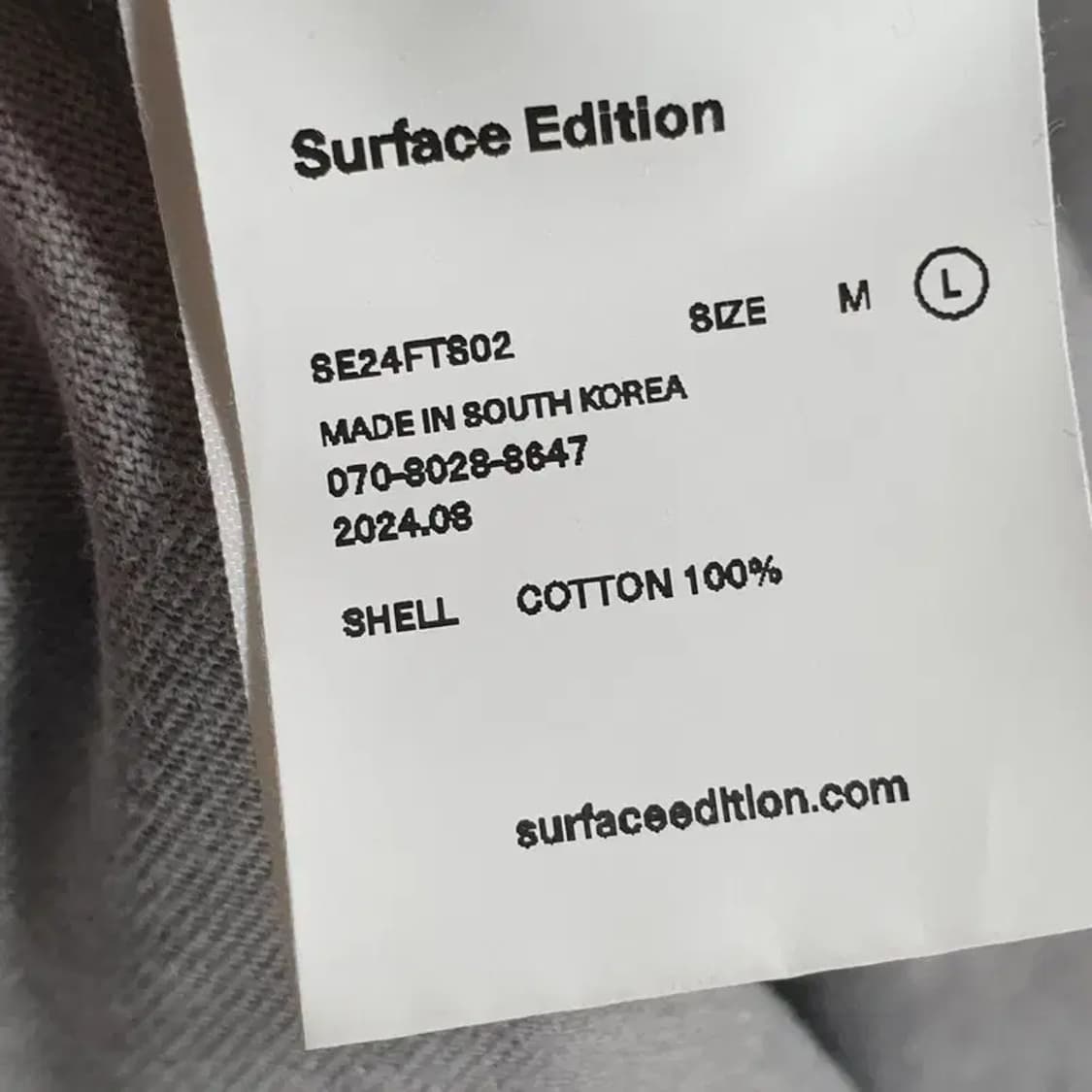 서피스에디션 더블넥 롱슬리브 티 L_M1380 상품이미지5