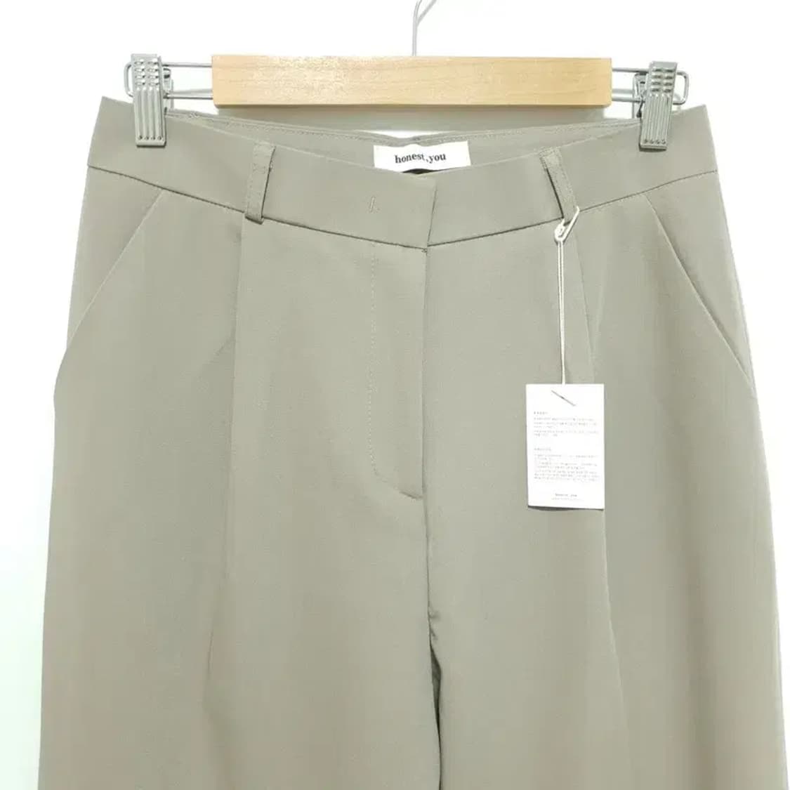 HONESTYOU 여성 원턱 와이드 슬랙스 L_M1403 상품이미지2