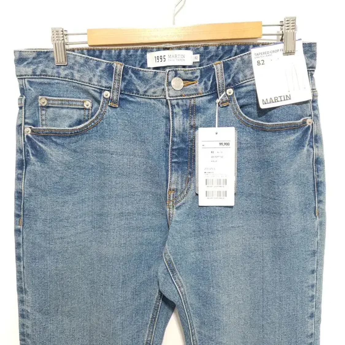 지오지아 1995 마틴 테이퍼드 크롭 데님 팬츠 82_M1407 상품이미지2