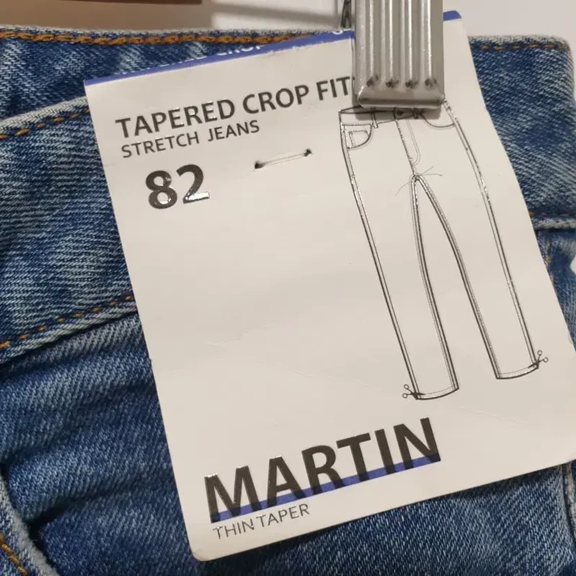 지오지아 1995 마틴 테이퍼드 크롭 데님 팬츠 82_M1407 상품이미지6
