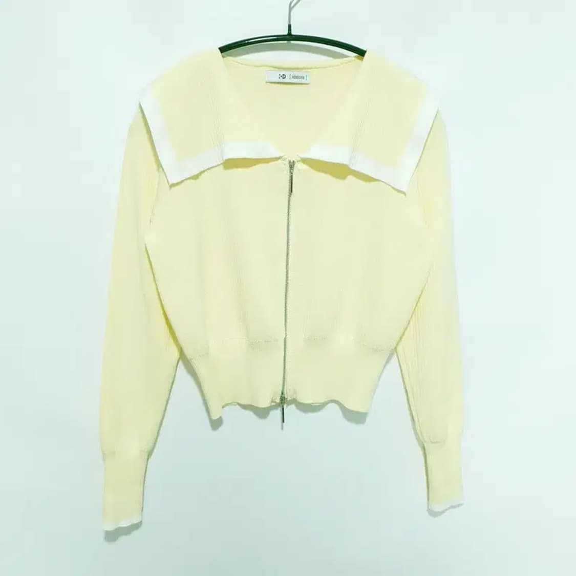 아이디스토어 세일러카라 니트 집업 F_M1392 상품이미지1