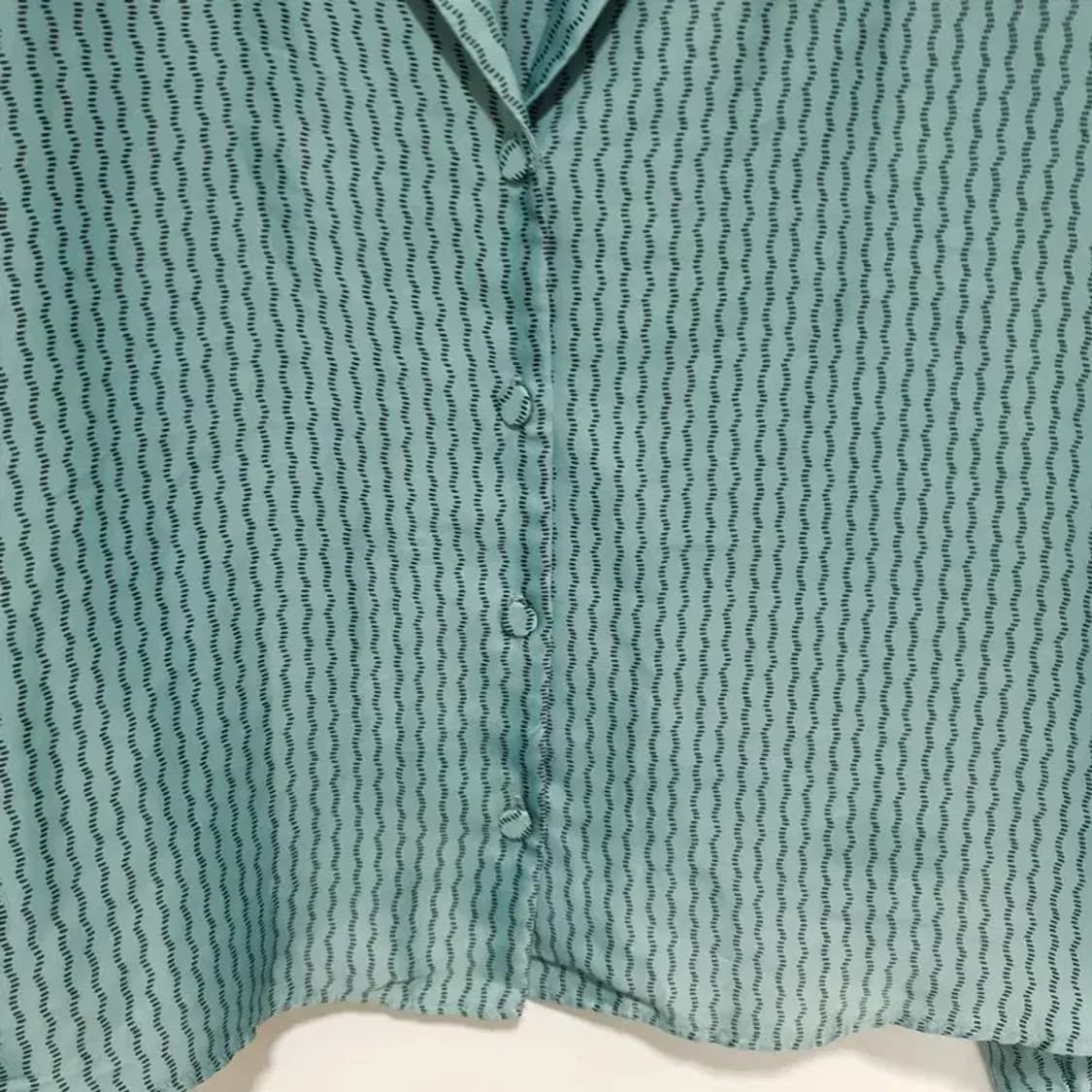 자라 패턴 새틴 크롭 블라우스 S_M1418 상품이미지3