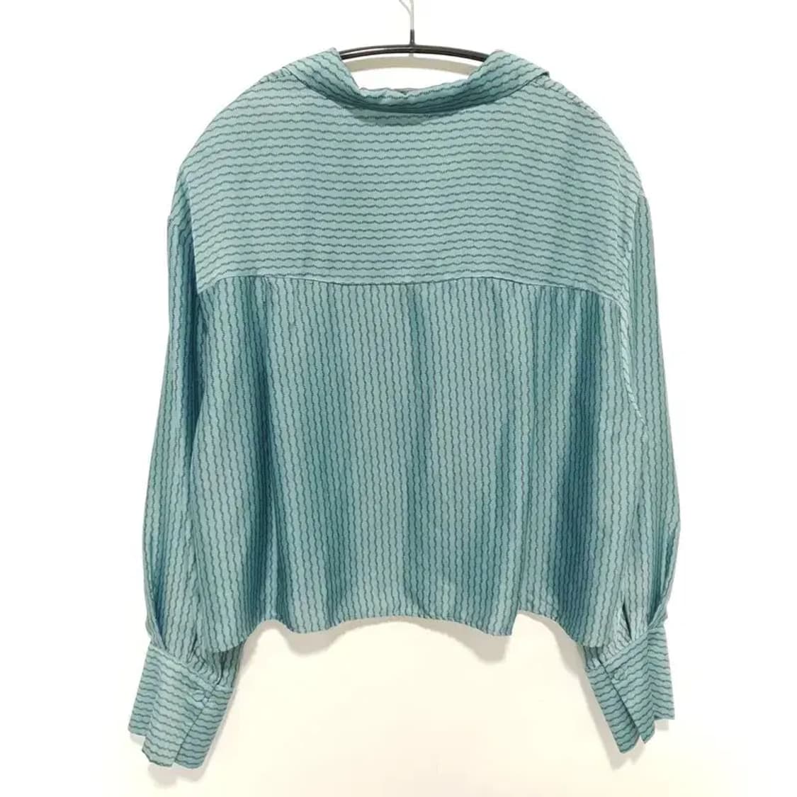 자라 패턴 새틴 크롭 블라우스 S_M1418 상품이미지5