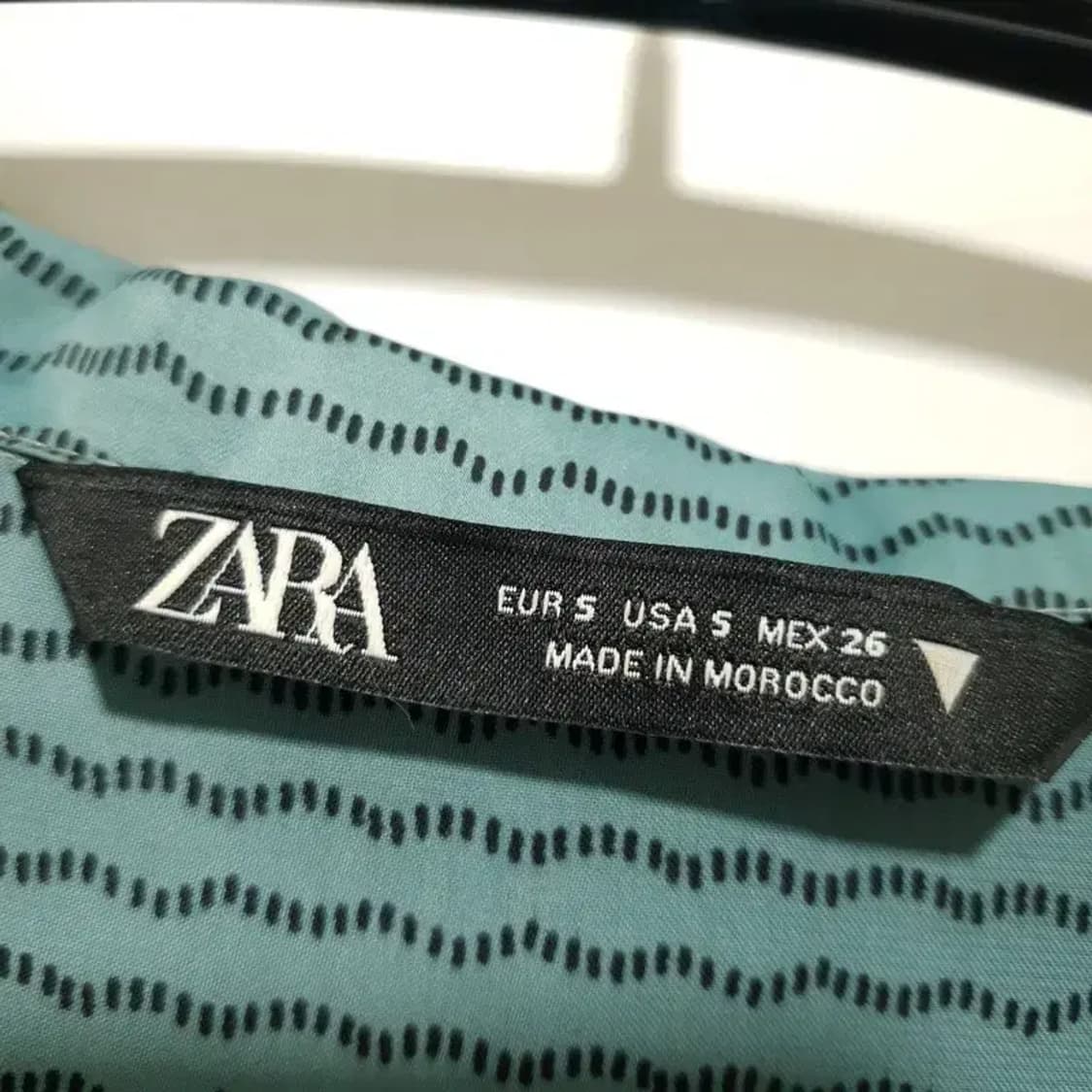 자라 패턴 새틴 크롭 블라우스 S_M1418 상품이미지6