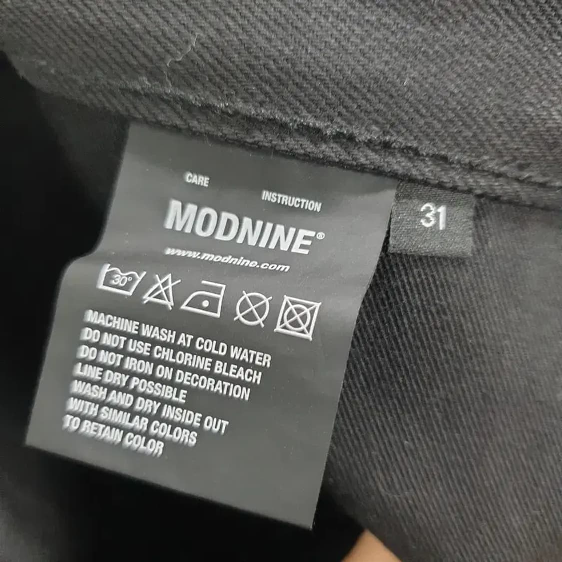 모드나인 블랙 로즈 데님 팬츠 31_M1422 상품이미지7