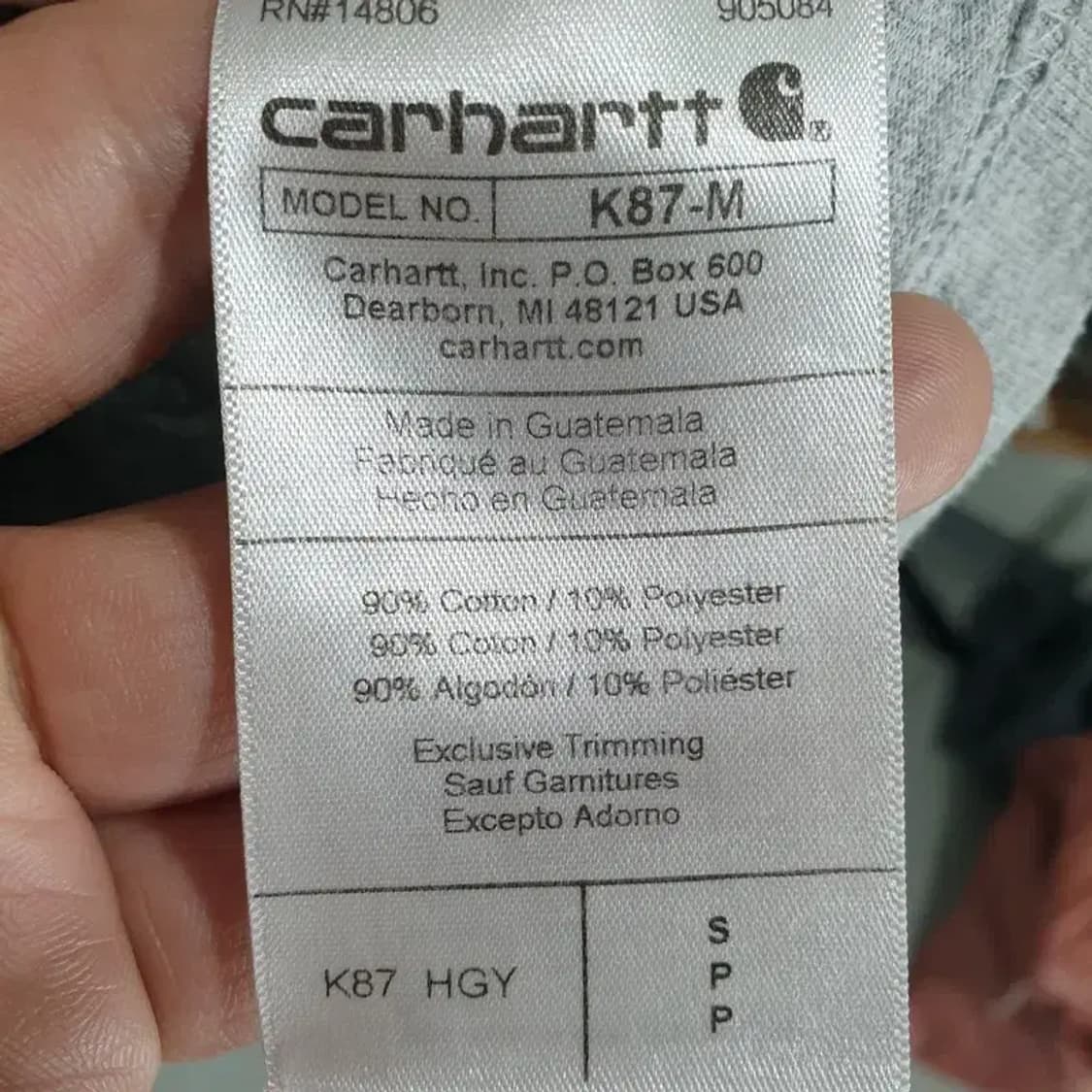 칼하트 포켓 반팔 S_S1314 상품이미지7