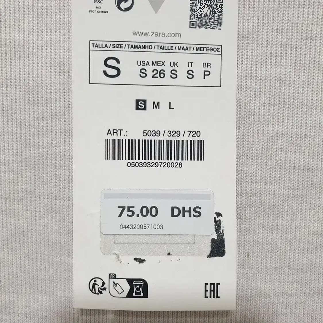 자라 민소매 니트 원피스 S_S1316 상품이미지5