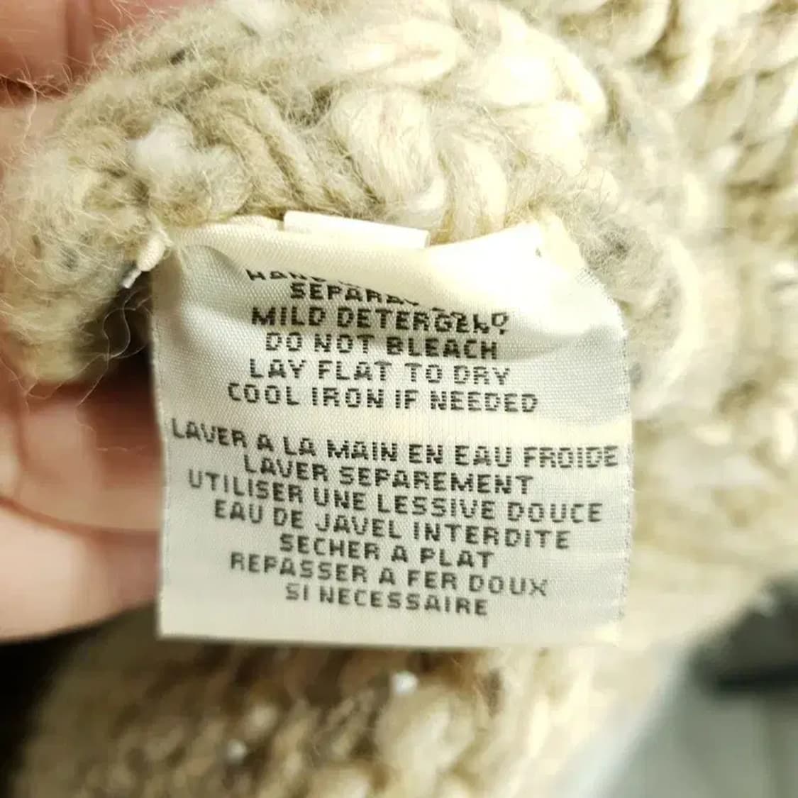 데님앤서플라이 랄프로렌 알파카 메리노울 니트 베스트 집업 M_W0337 상품이미지8