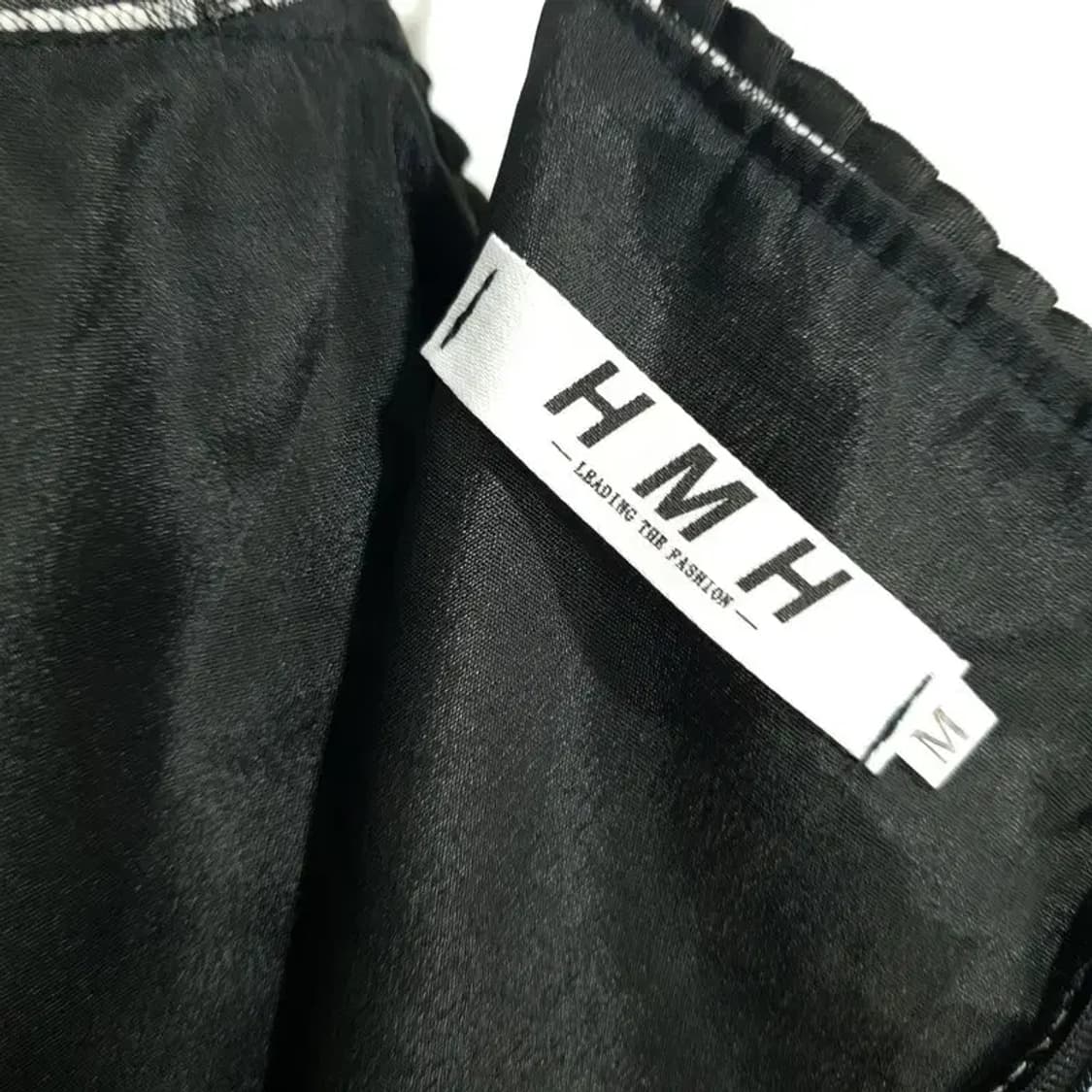 체크 끈나시 나비 자수 원피스 M_S1328 상품이미지7