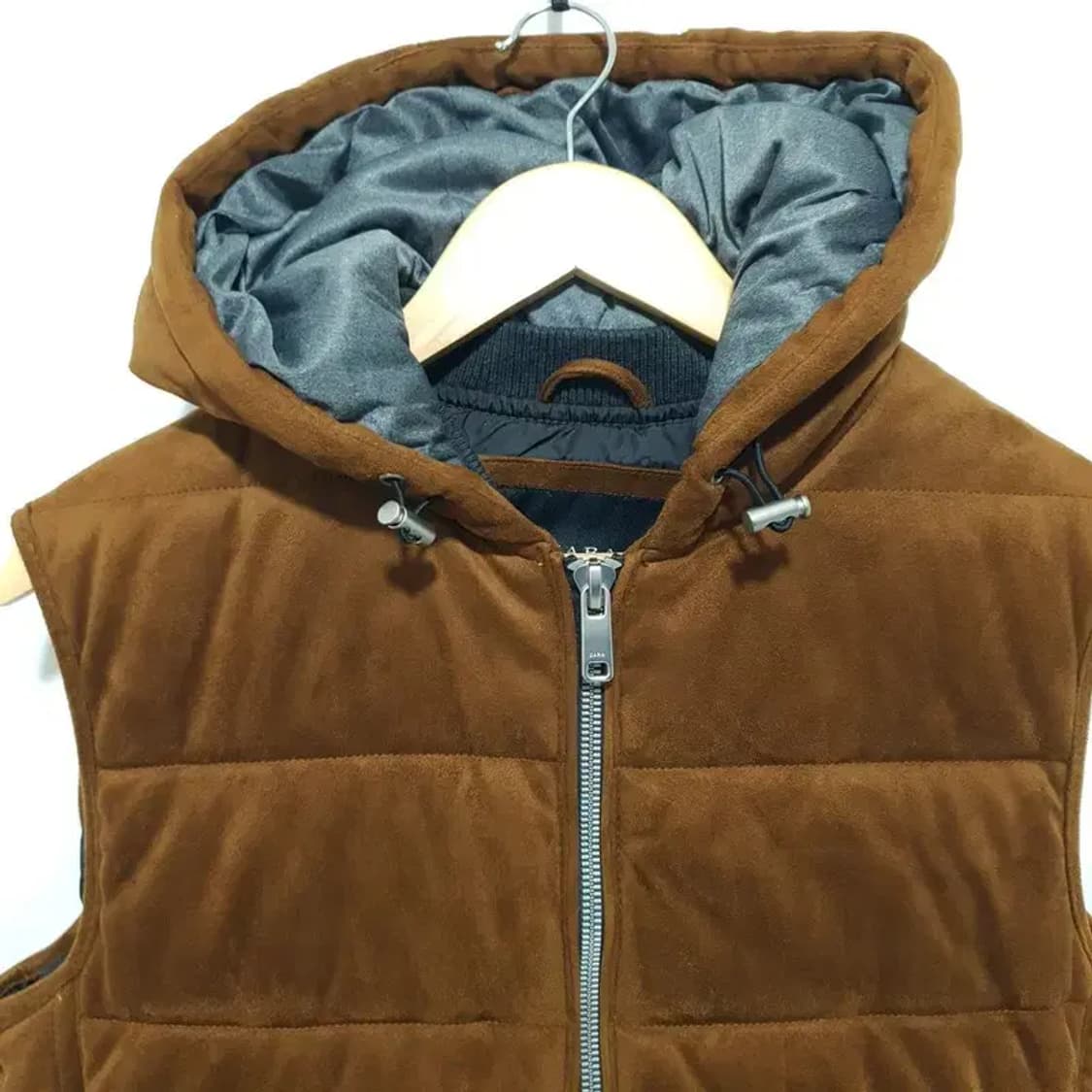 자라 맨 스웨이드 패딩 조끼 L_W0352 상품이미지2