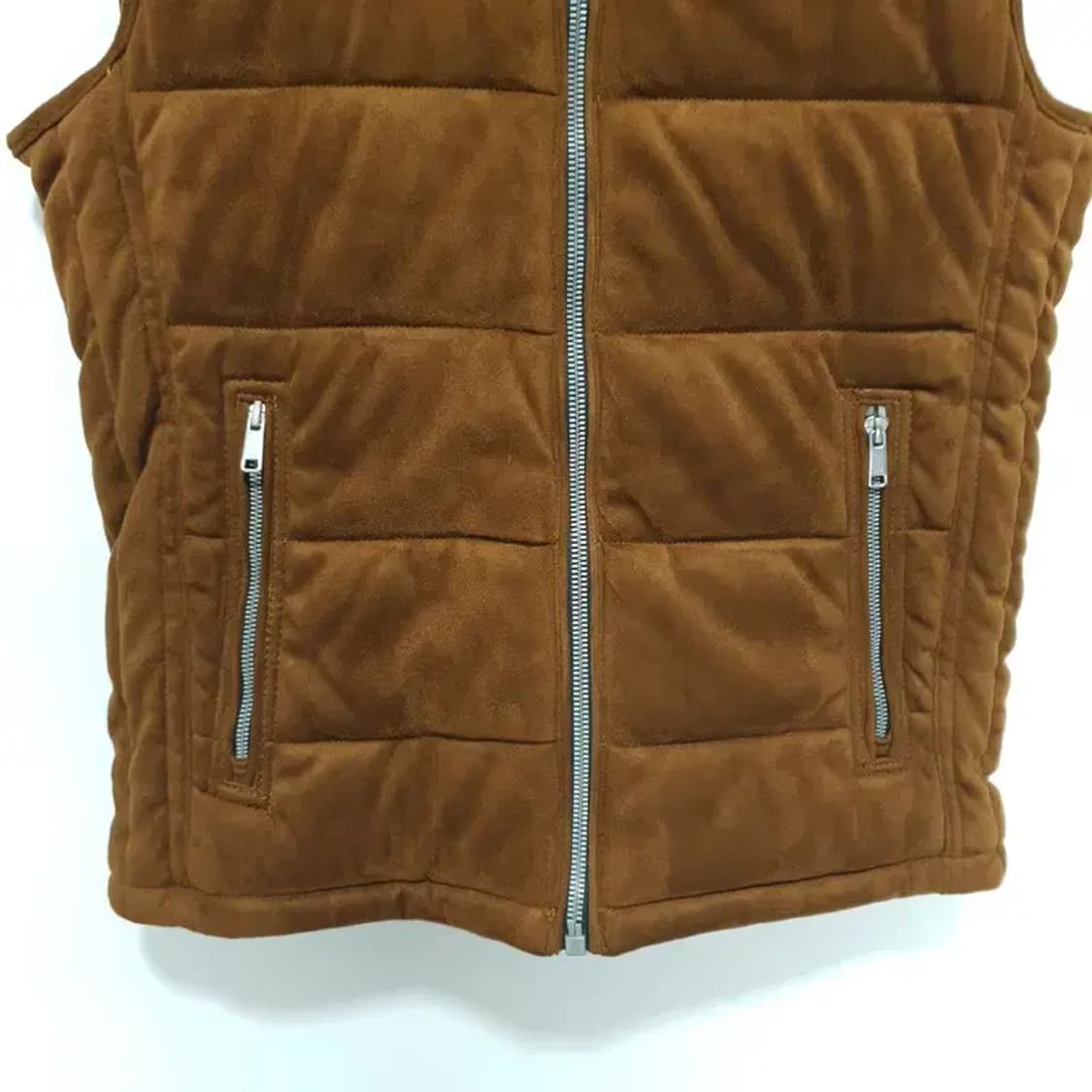 자라 맨 스웨이드 패딩 조끼 L_W0352 상품이미지3