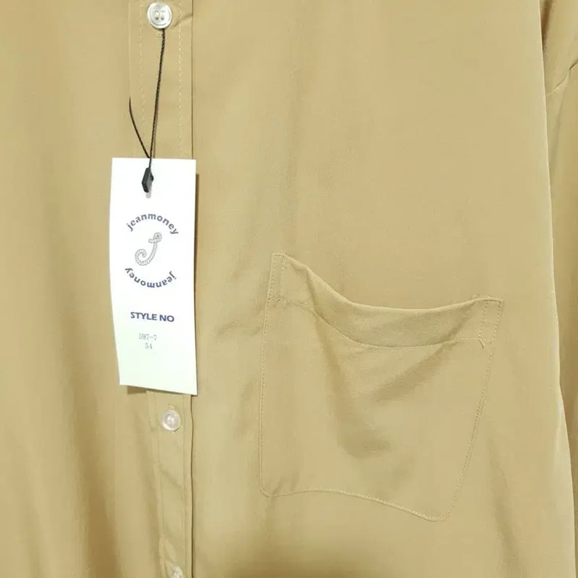 진머니 셔츠 베이지 54_M1433 상품이미지3