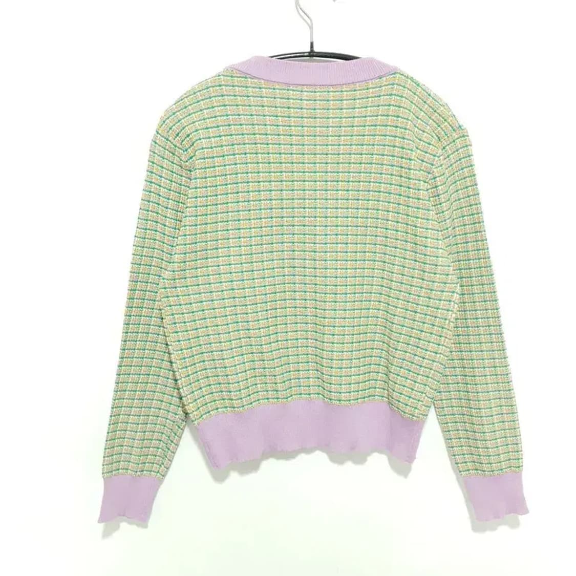 여성 트위드 배색 가디건 F_M1458 상품이미지5