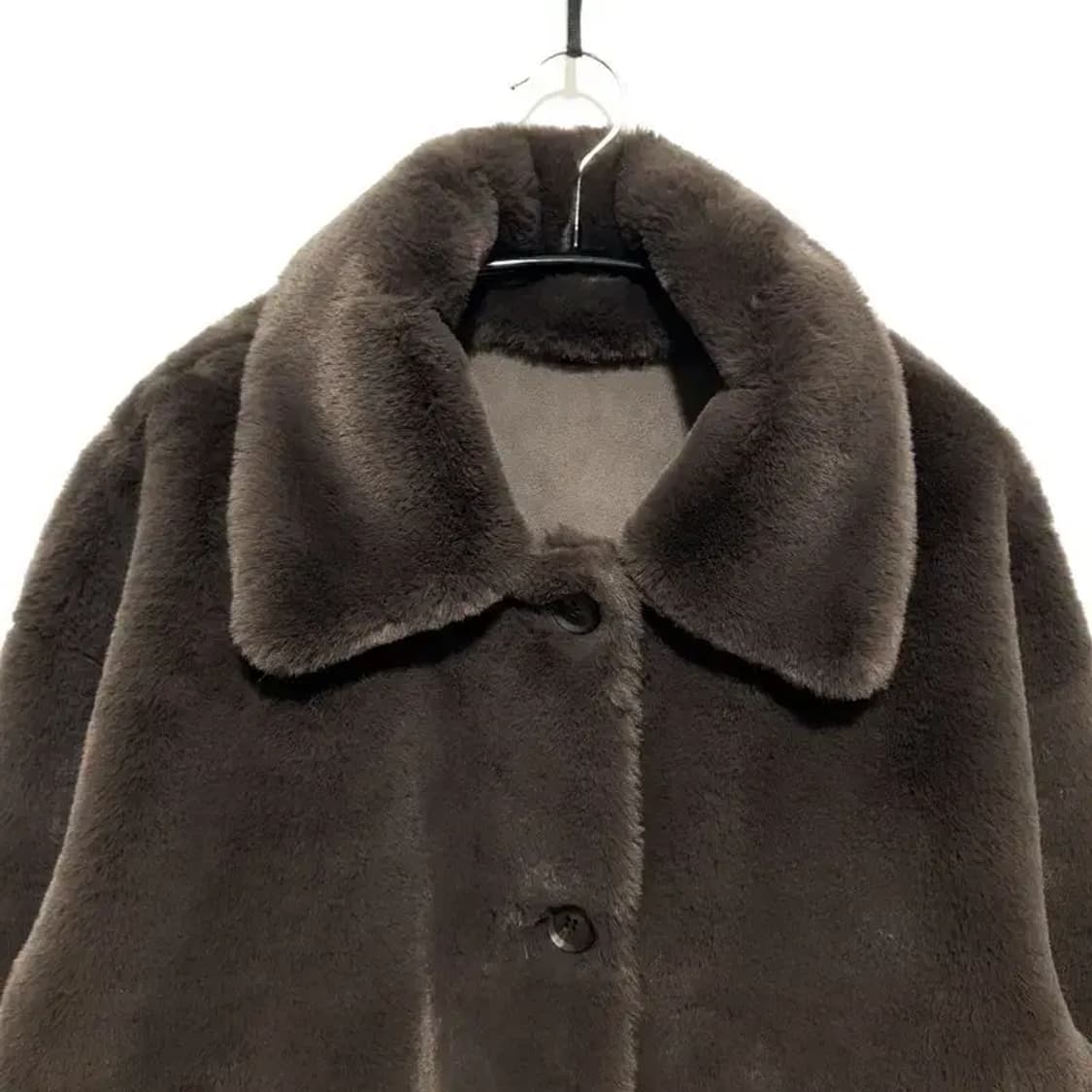 여성 리버시블 스웨이드 퍼 무스탕 자켓 F_W0345 상품이미지2