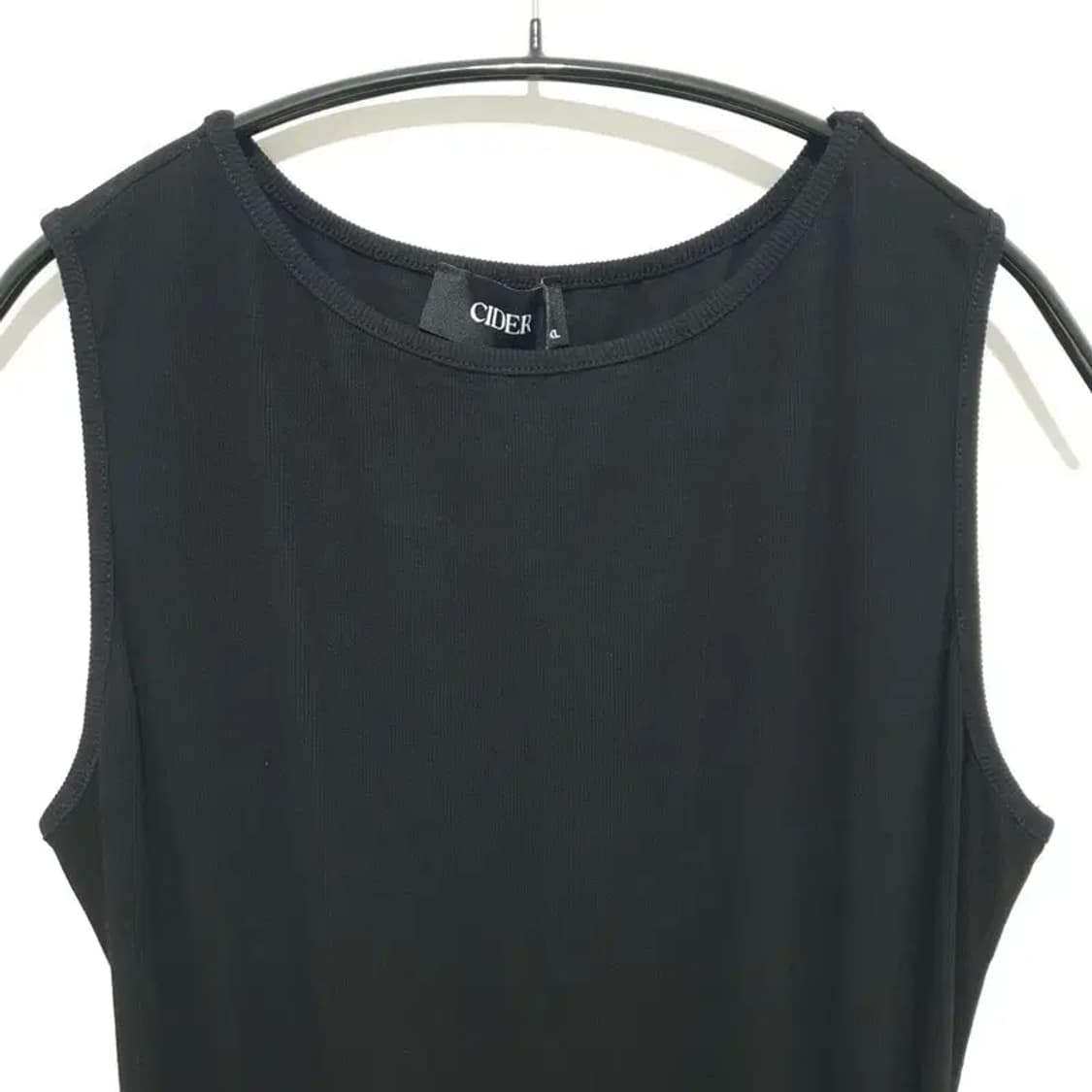 샵사이다 민소매 배색 체크 펌킨 원피스 XL_S1332 상품이미지2