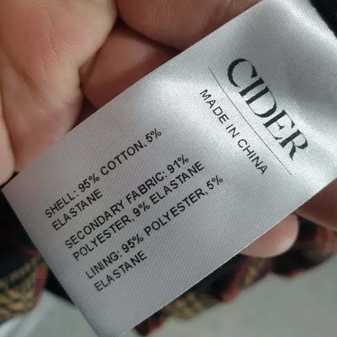 샵사이다 민소매 배색 체크 펌킨 원피스 XL_S1332 상품이미지7