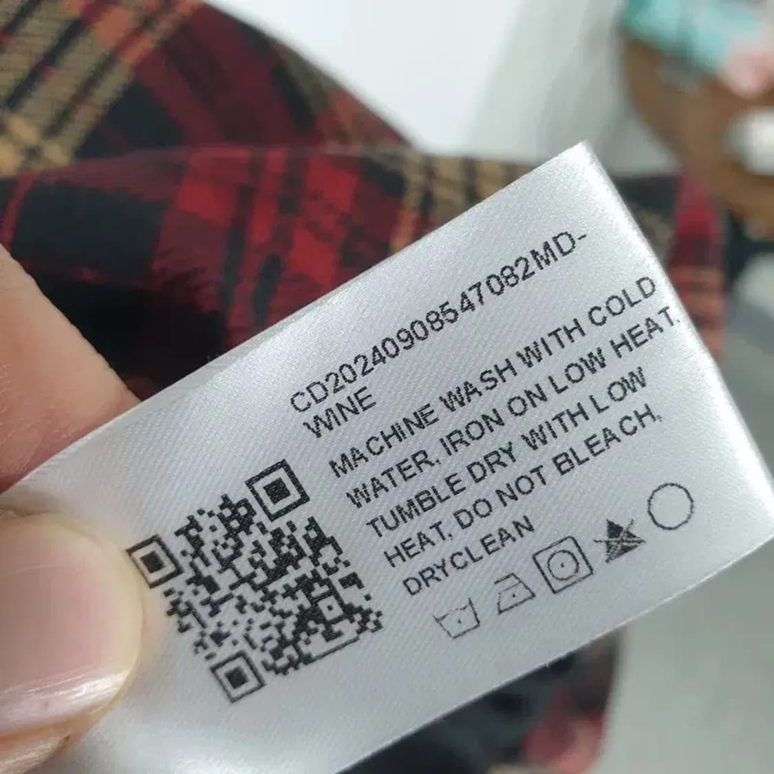 샵사이다 민소매 배색 체크 펌킨 원피스 XL_S1332 상품이미지8