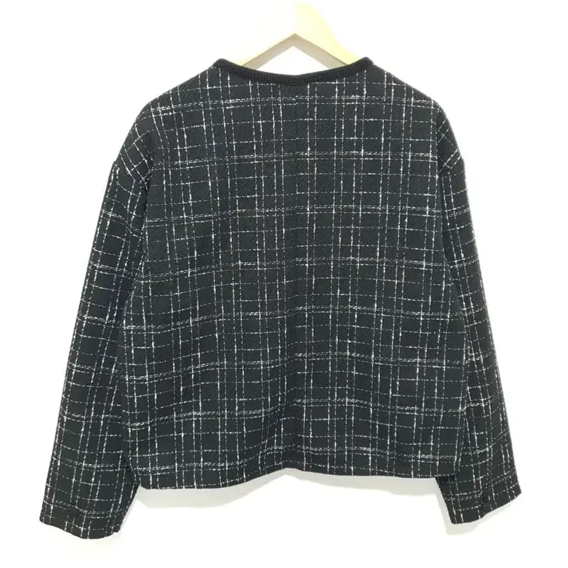 테이크이지 남성 트위드 브이넥 크롭 자켓 L_M1428 상품이미지4