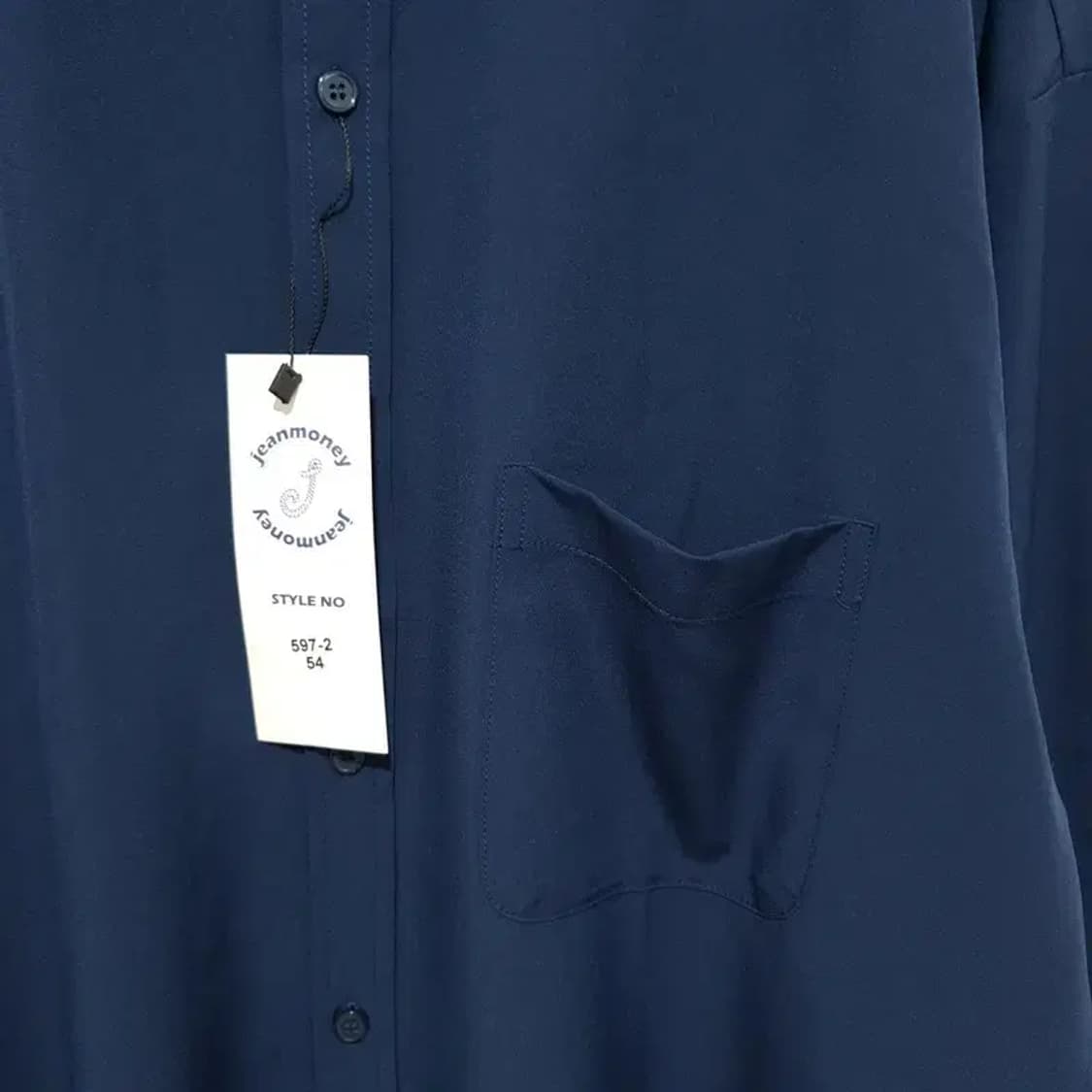 진머니 셔츠 네이비 54_M1434 상품이미지3