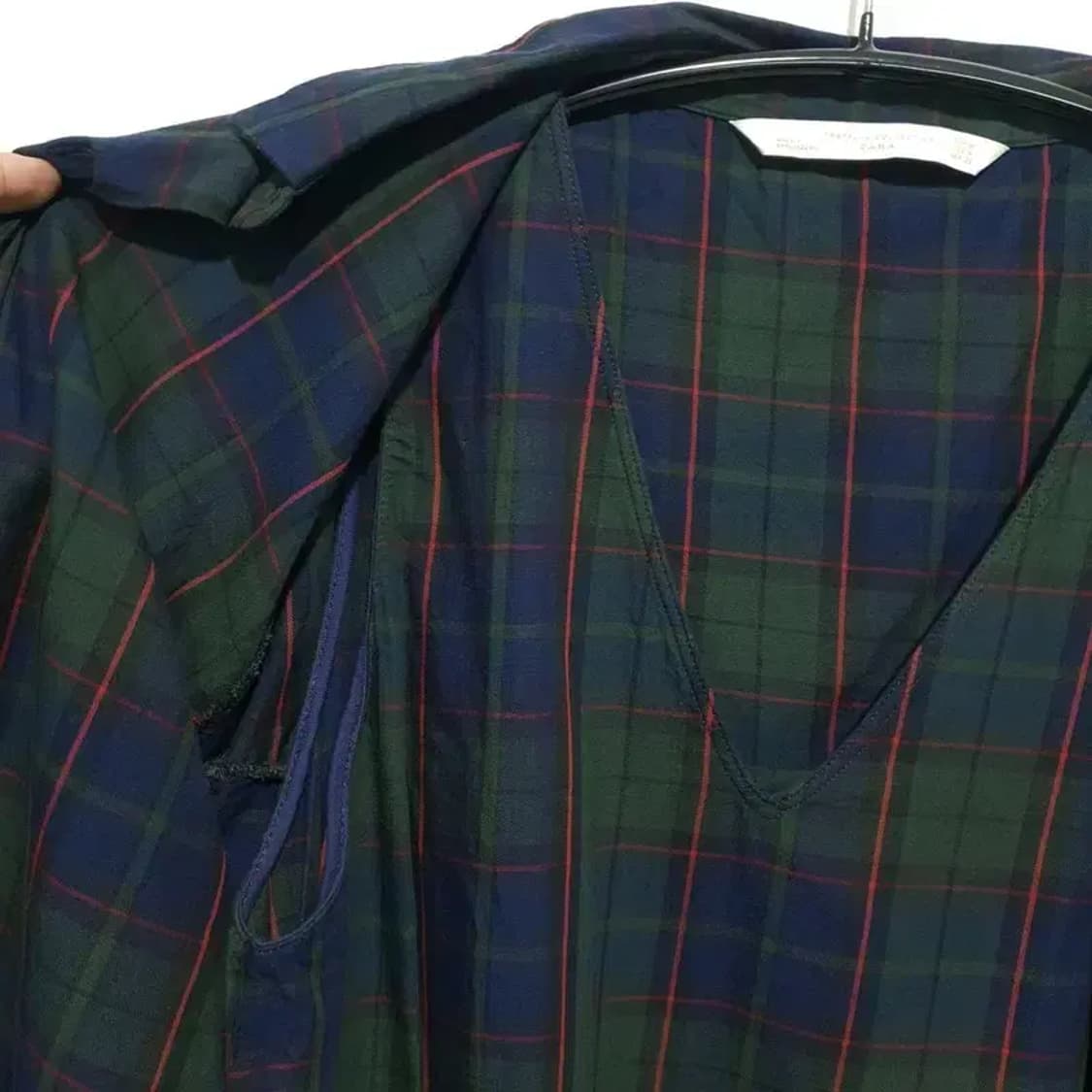 자라 레이어드 체크 원피스 M_S1333 상품이미지5