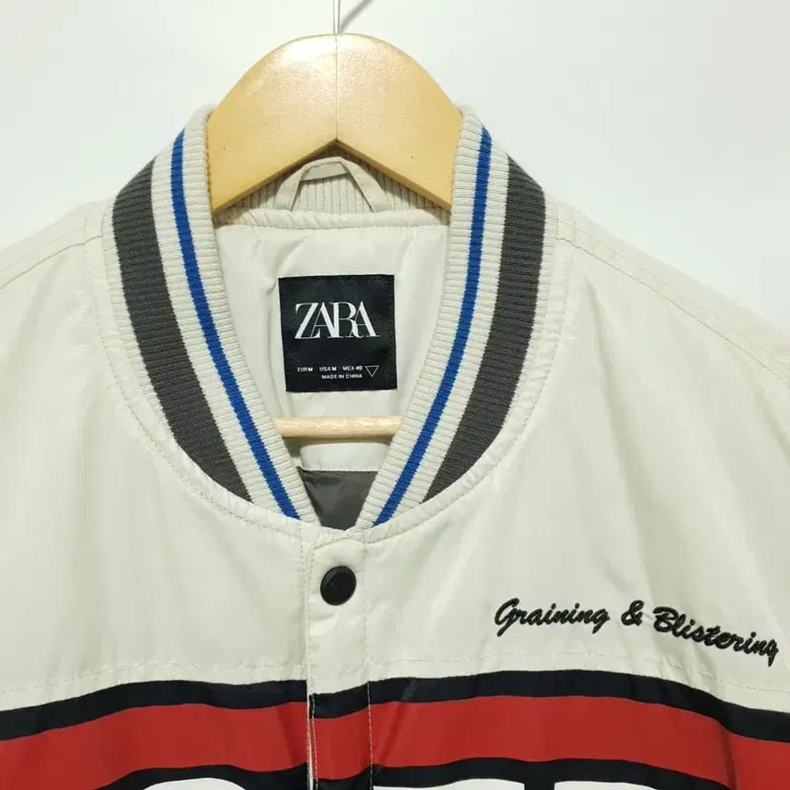 자라 맨 레이싱 점퍼 바시티 M_W0340 상품이미지2