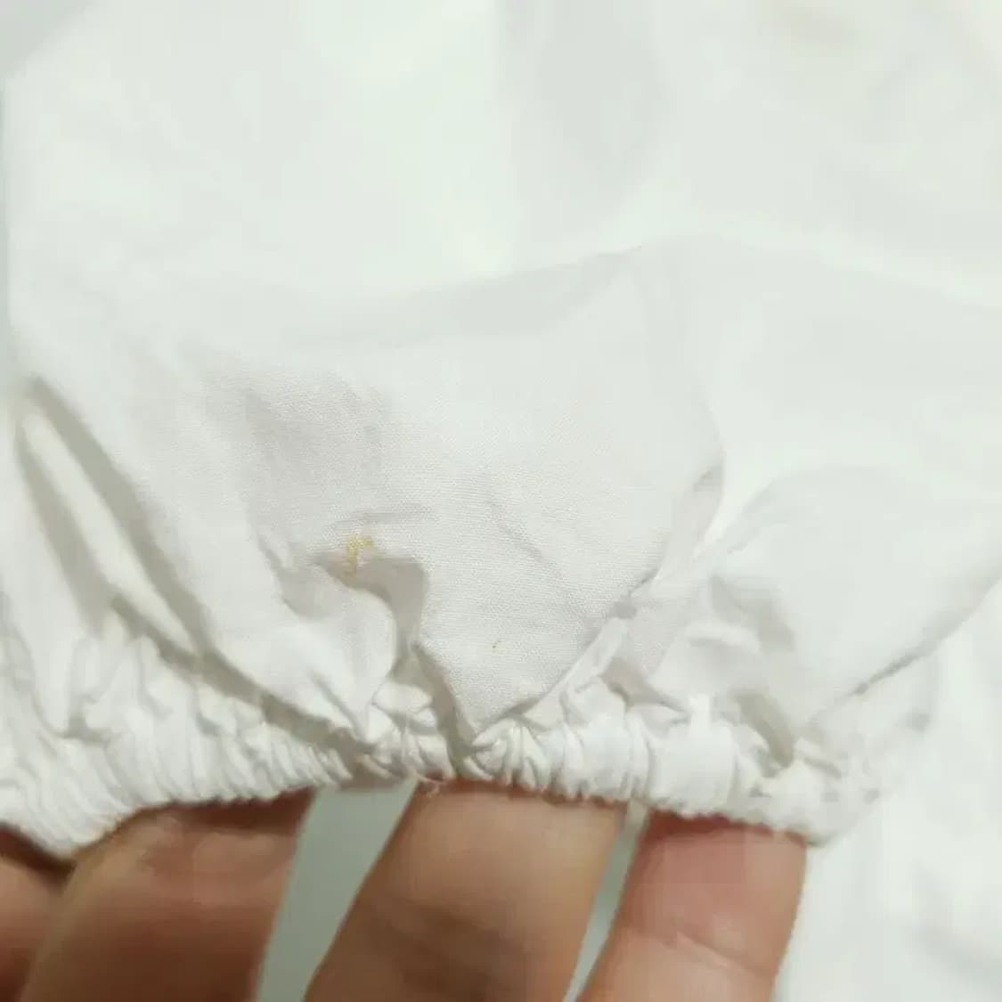 가니 코튼 포플린 퍼프 슬리브 블라우스 38_S1344 상품이미지5