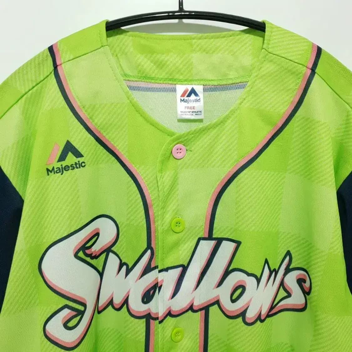 마제스틱 도쿄 야쿠르트 스왈로스 야구 유니폼 F_S1345 상품이미지2