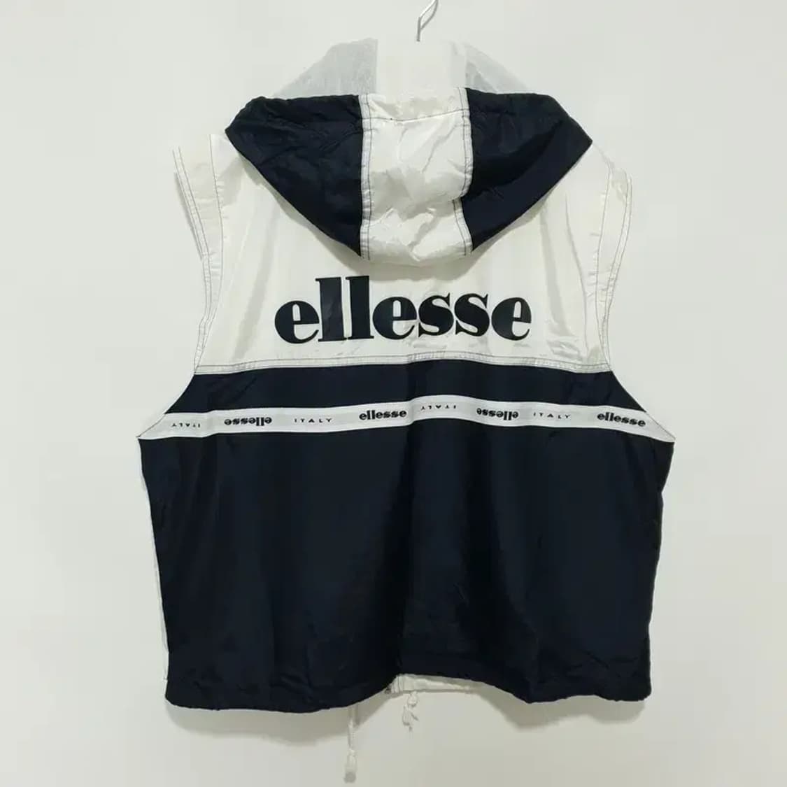 엘레쎼 90s 올드스쿨 민소매 후드집업 100_S1335 상품이미지4