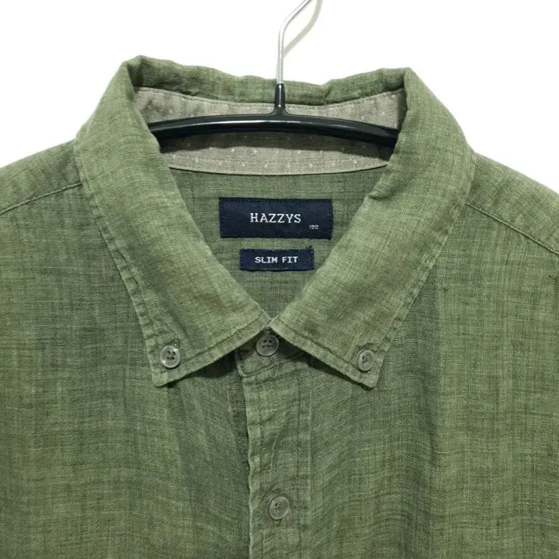 헤지스 슬림핏 린넨 셔츠 100_S1342 상품이미지2