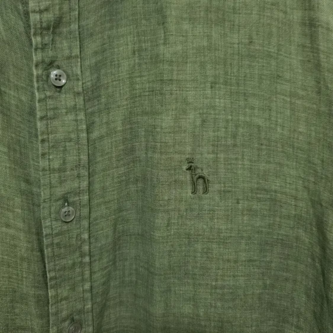 헤지스 슬림핏 린넨 셔츠 100_S1342 상품이미지3