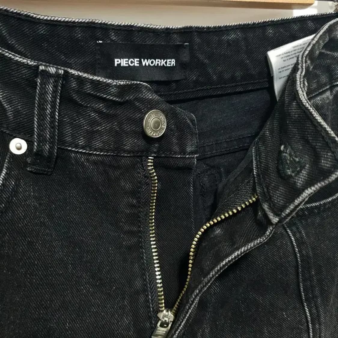 피스워커 블랙 라이트닝 데님 팬츠 S_M1489 상품이미지6